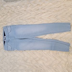 Blue old navy rockstar super skinny jeggings mid-rise size 2